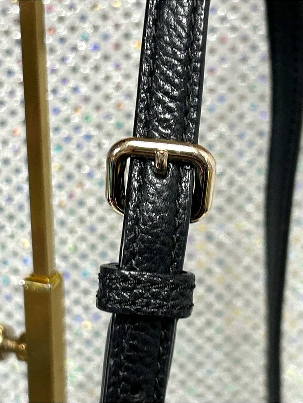 kate spade Black & Cream Pebbled Leather Crossbody Shoulder Bag Approx. 9.5x7x4 - Picture 7 of 16